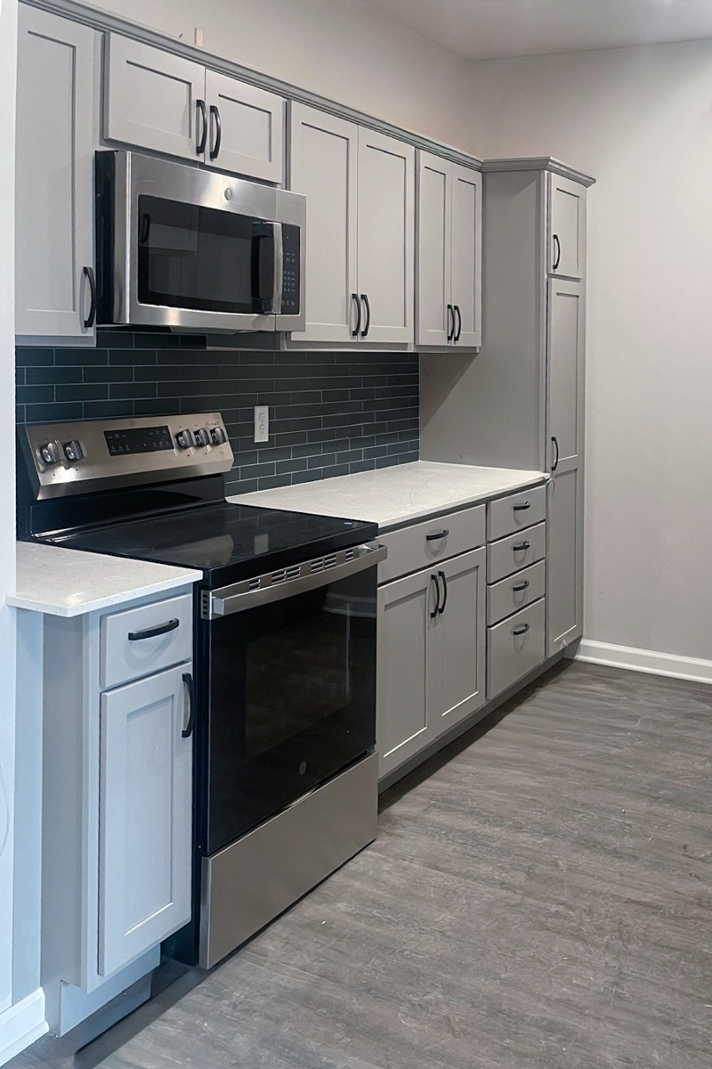 2 bedroom, kitchen, angle 1